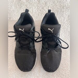Puma Black and White Athletic Shoes
